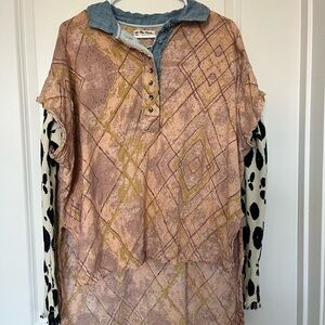 We The Free Gone Rogue Twofer layered shirt